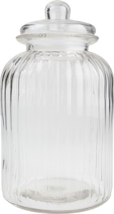 Ёмкость для хранения T&G Glass Jars Ribbed, 5100мл 13006