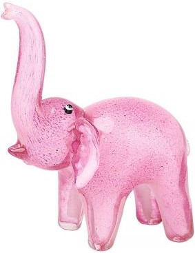 Фигурка стеклянная Top Art Studio Розовый слон 16x21см ZB2858-AG