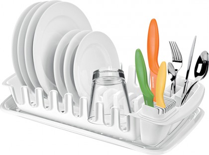 Сушилка для посуды Tescoma Clean Kit с лотком 900644.00