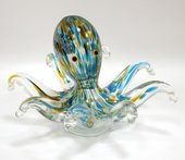 Фигурка из цветного стекла Осьминог 17x10см Top Art Studio ZB2185-TA