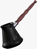 Турка для кофе керамическая, чёрная с декором, 0.35л Ceraflame IBRIKS D91118