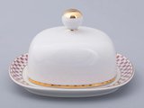 Маслёнка ИФЗ Прямоугольная, Сетка-Блюз, фарфор 80.92735.00.1