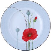 Тарелка десертная ИФЗ Премиум, Маки, 20.5см, костяной фарфор 80.06298.00.1