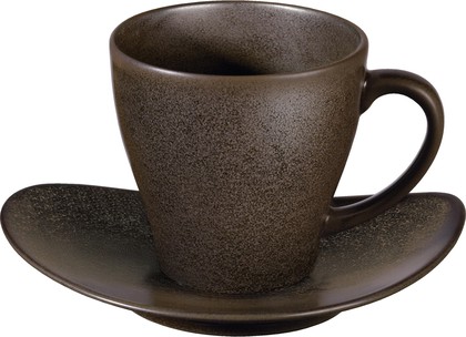 Чашка с блюдцем Asa Selection Cuba 0.2л, коричневый 1224/422
