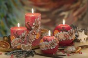 Свеча декоративная Bartek Candles Ваниль, колонна 7x14см 5901685031370