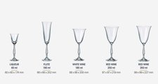 Бокалы для шампанского Crystalite Bohemia Антик, 6шт, 190мл 1SF58/190