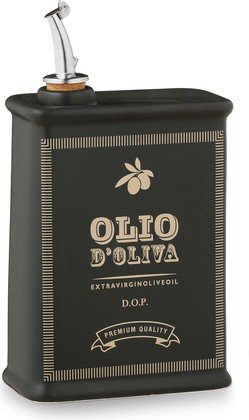 Бутылка для масла Nuova Cer Oliere Vintage прямоугольная, 500мл, чёрный 9505-KJL