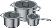 Набор посуды Omoikiri Kenrei Set OL, 3 предмета, нержавеющая сталь, olive оливковый 4991113