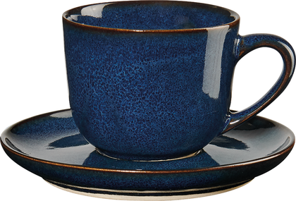 Чашка с блюдцем Asa Selection Saisons для эспрессо, 90мл, синий 27110/119
