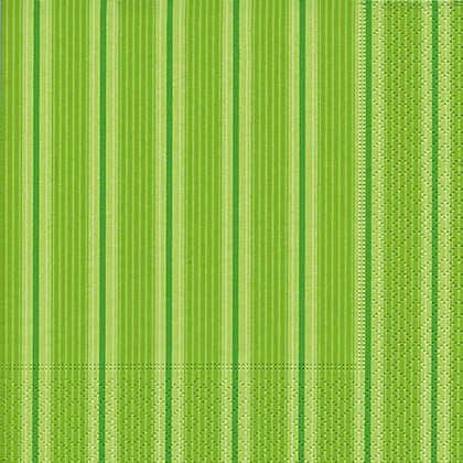 Салфетки для декупажа Paper+Design Зеленая полоса, 33x33см, 20шт 21745