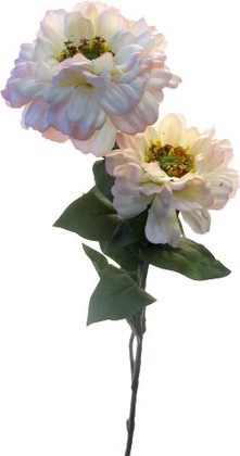 Цветок искусственный Top Art Studio Циния кремово-розовая 80см E2206B-3