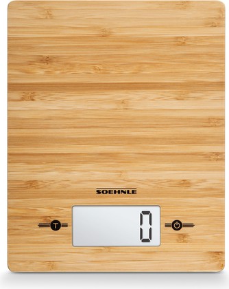 Весы кухонные электронные Soehnle Bamboo, 5кг/1гр, бежевый 66308
