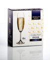 Бокалы для шампанского Crystalite Bohemia Клара, 6шт, 220мл 4S415/220