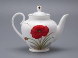 Сервиз чайный ИФЗ Весенняя-2, Маки, 14 предметов, 6 персон, костяной фарфор 81.34140.00.1