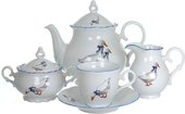 Сервиз чайный Porcelaine Czech Gold Hands Гуси 6 персон 15 предметов OF313/IC/15