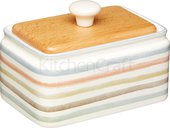 Маслёнка Kitchen Craft Classic керамическая, с деревянной крышкой, 250гр KCCCBUTTER