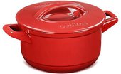 Кастрюля DUO+ с керамической крышкой 2.5л красная Ceraflame C14131686