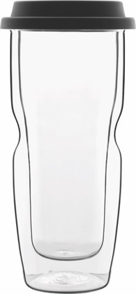 Стакан Luigi Bormioli Thermic Glass Кофе с собой 460мл, с силиконовой крышкой 12836/01