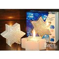 Bartek Candles CHRISTMAS STAR Свеча "Звезда со снежинкой" - тон белый, 120х50мм, артикул 5907602669527
