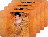 Подставки на пробке Климт Золотая Адель 4шт 30x20см The Leonardo Collection LP92695