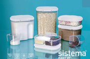 Контейнер для продуктов Sistema Bake IT, 985мл, белый 1203