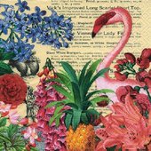Салфетки для декупажа Paper+Design Тропический сад, 33x33см, 20шт 200253