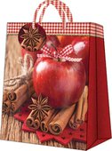 Пакет подарочный "Корица и яблоко" 20x25x10см Paw AGB026003