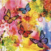 Салфетки для декупажа Paper+Design Мир красок, 33x33см, 20шт 21673