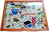 Поднос с подушкой Утренний чай 41x31см Top Art Studio HSN1290-TA