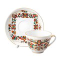 Чашка с блюдцем ИФЗ Весенняя, Красный петух, 250мл, фарфор 81.15418.00.1