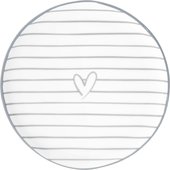 Десертная тарелка Bastion Collections Stripes Нeart Grey RJ/CAKE 003 GR
