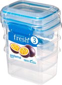 Набор контейнеров Sistema Fresh, 400мл, 3шт, голубой 921543