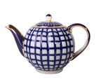 Сервиз чайный ИФЗ Тюльпан Кобальтовая клетка, 20 предметов, фарфор 81.15116.01.1