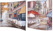 Картина Городское кафе 38x38см, пара Top Art Studio WDP1762-TA