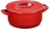Кастрюля DUO+ с керамической крышкой 3.2л красная Ceraflame C14431686