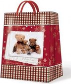 Пакет подарочный бумажный Paw Семейство Мишек 30х12х41см AGB016602