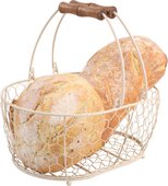 Корзина T&G Provence in cream овальная средняя 23036