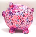 Копилка Pomme-Pidou Свинья Big Peggy XL розовая с сердечками 148-00026/D