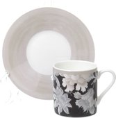 Кофейная пара Top Art Studio Жардан Беж, фарфор, 110мл YF2370-TA