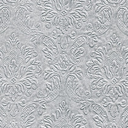 Салфетки для декупажа Paper+Design Орнамент серебро, 33x33см, 16шт 24047
