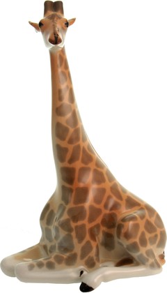 Скульптура ИФЗ Жираф с поднятой головой, фарфор 82.00986.00.1