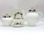 Сервиз чайный 6/20 Тонкие веточки 1 (с отводкой), ф. Волна ИФЗ 81.20897.00.1