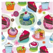 Салфетки Вкусные кексы, 33x33, 20шт Paw SDL841000