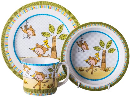Набор детской посуды Top Art Studio Весёлые мартышки, 3пр. SC1063-TA