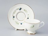 Чашка с блюдцем ИФЗ Айседора Шикша, 240мл, костяной фарфор 81.26754.00.1