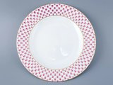 Cервиз столовый ИФЗ Европейская, Сетка-Блюз, 6 персон, 24 предмета, фарфор 81.11464.00.1