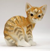 Статуэтка ИФЗ Кошка, 2 вида, 13.5см, фарфор 82.01003.00.1