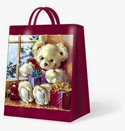 Paw SWEET TEDDY BEAR Пакет подарочный "Мишка Тэдди", 26,3x33x13,5см, артикул AGB013605