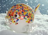 Фигурка стеклянная Top Art Studio Рыба фугу 23см ZB3330-AG