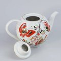 Чайник заварочный ИФЗ Тюльпан Бабочки, 600мл, фарфор 80.00208.00.1